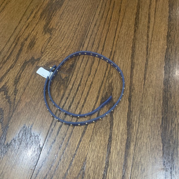 New Hollister Women’s Leather Wrap Bracelet Navy - Picture 3 of 4